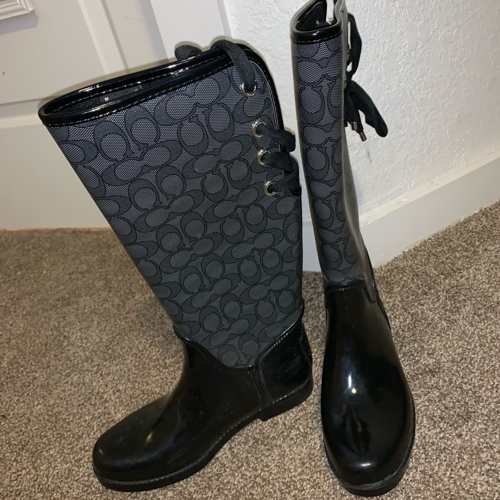 Coach rain boots